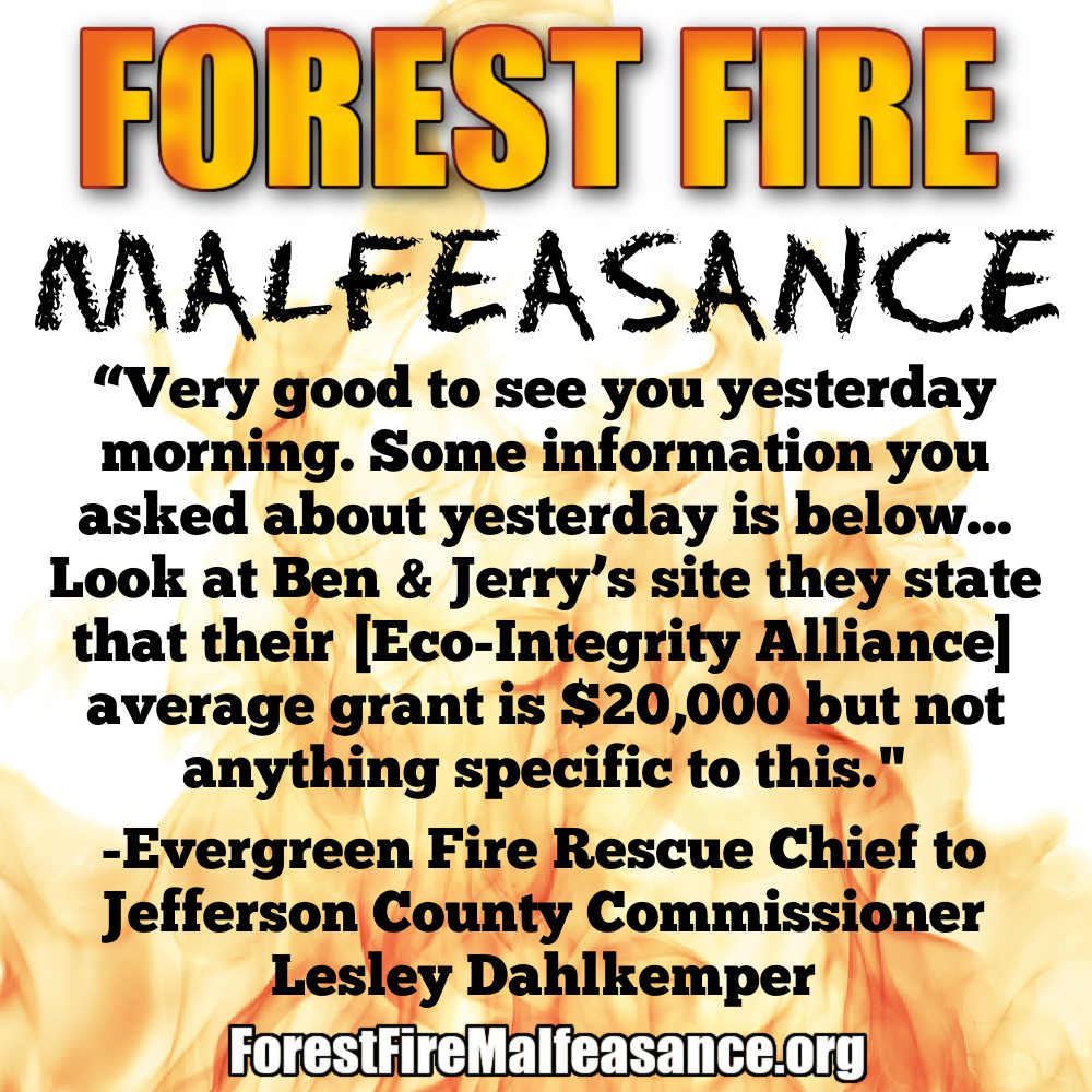 Why Did Jefferson County Commissioner Dahlkemper Direct Evergreen Fire Chief to Investigate Funding of Local Conservation&nbsp;Group?